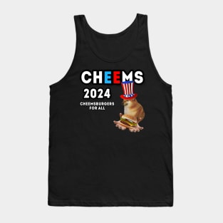 Cheems 2024 Cheemsburgers Tank Top